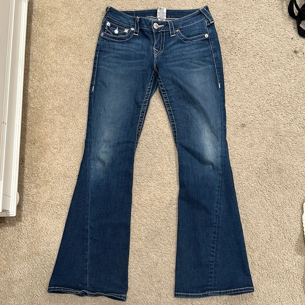 True Religion flared petite jeans size 27